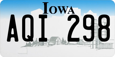 IA license plate AQI298