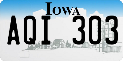 IA license plate AQI303