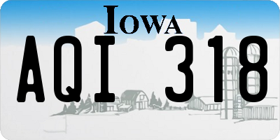 IA license plate AQI318
