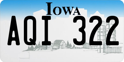 IA license plate AQI322