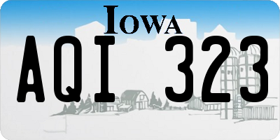 IA license plate AQI323