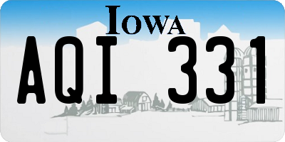 IA license plate AQI331