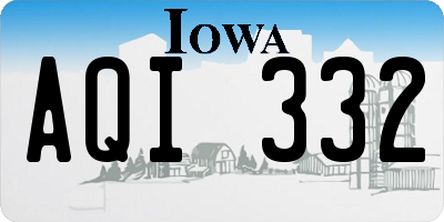 IA license plate AQI332