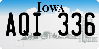 IA license plate AQI336
