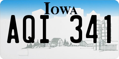 IA license plate AQI341