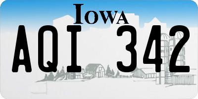 IA license plate AQI342