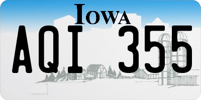 IA license plate AQI355