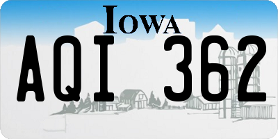 IA license plate AQI362