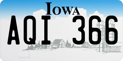 IA license plate AQI366