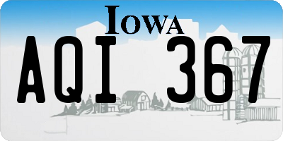 IA license plate AQI367