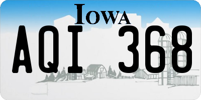 IA license plate AQI368