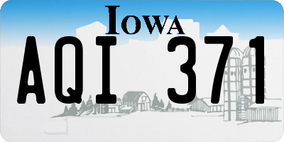IA license plate AQI371