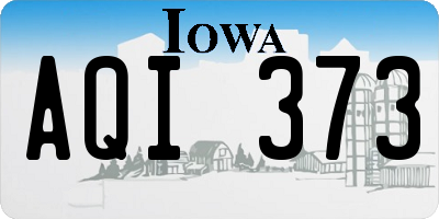 IA license plate AQI373