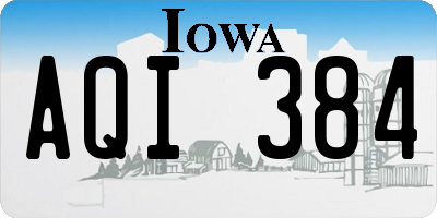 IA license plate AQI384