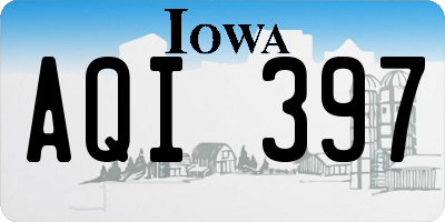 IA license plate AQI397