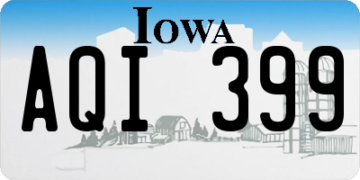 IA license plate AQI399