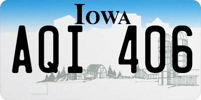 IA license plate AQI406