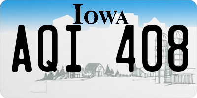 IA license plate AQI408