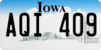 IA license plate AQI409