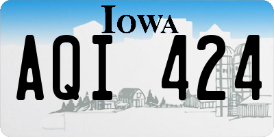 IA license plate AQI424