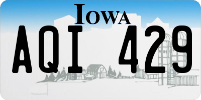 IA license plate AQI429