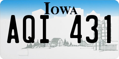 IA license plate AQI431