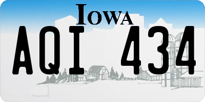 IA license plate AQI434