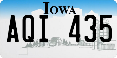 IA license plate AQI435