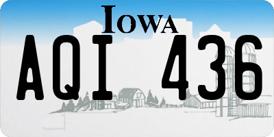 IA license plate AQI436