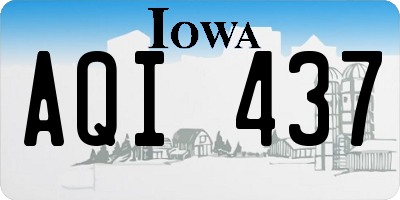 IA license plate AQI437