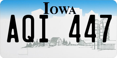 IA license plate AQI447