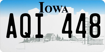 IA license plate AQI448