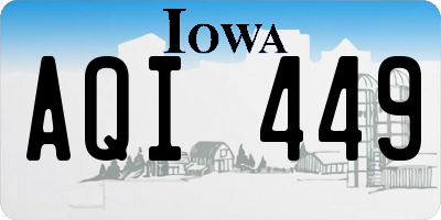 IA license plate AQI449