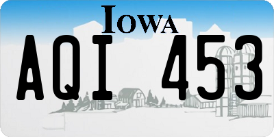 IA license plate AQI453