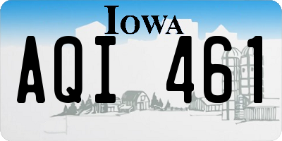 IA license plate AQI461