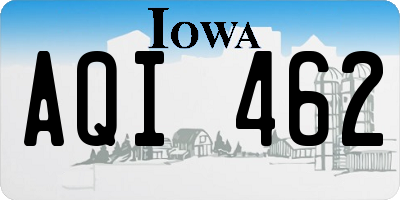 IA license plate AQI462