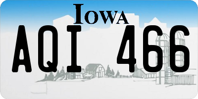 IA license plate AQI466