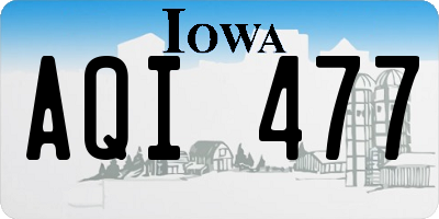 IA license plate AQI477