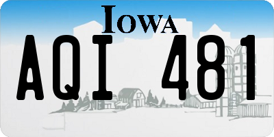 IA license plate AQI481