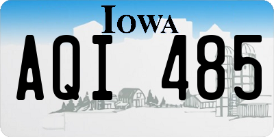 IA license plate AQI485