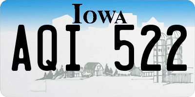 IA license plate AQI522