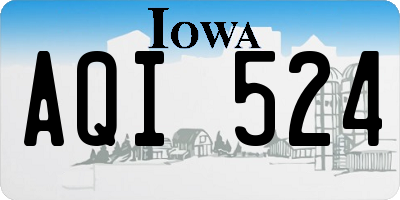 IA license plate AQI524