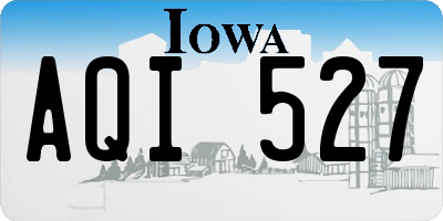 IA license plate AQI527