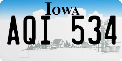 IA license plate AQI534