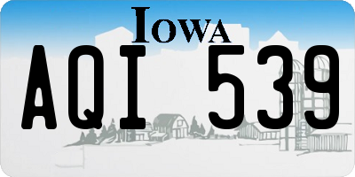 IA license plate AQI539