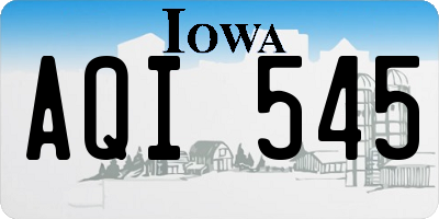 IA license plate AQI545