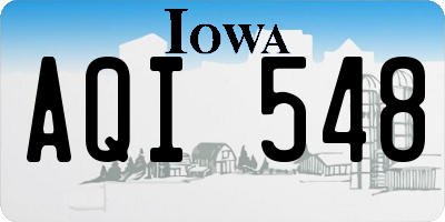 IA license plate AQI548