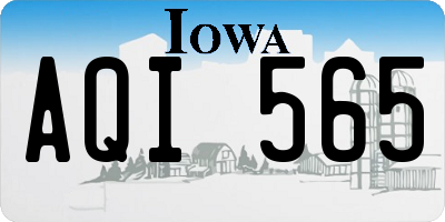 IA license plate AQI565