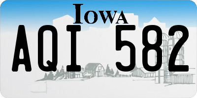 IA license plate AQI582