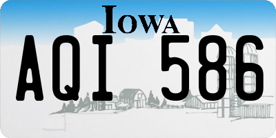 IA license plate AQI586